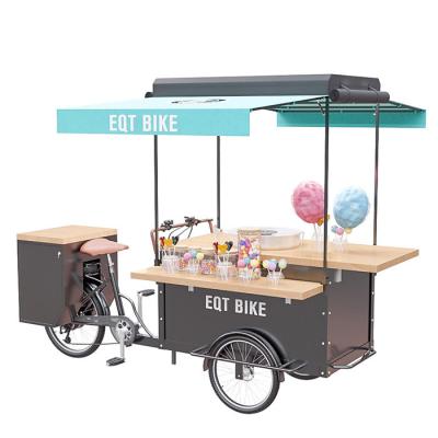 Carro móvel do alimento da rua fácil de usar para vender do algodão doce do petisco