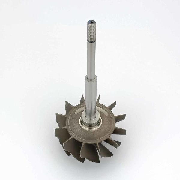 MS-TECH Turbo HX55 Turbine Wheel Shaft 3535983 Fit Turbos  Ind 86mm Exd 77mm Blades 12