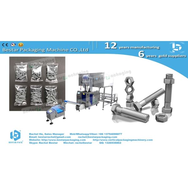 Automatic packing machine with two counting bowls for Eccentric wheel & Short screws