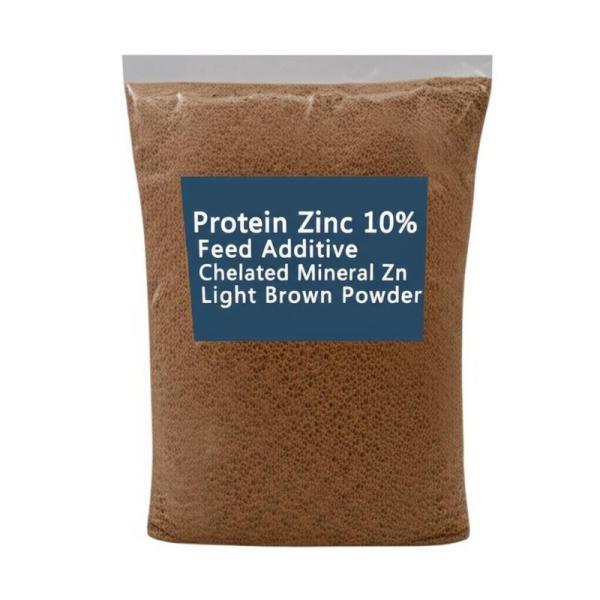 Additif pour l'alimentation animale à base de protéine de zinc à 10% en poudre minérale chélatée