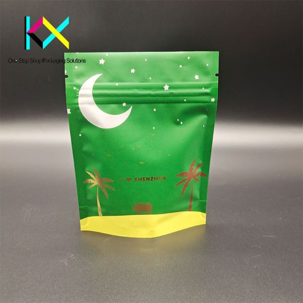 Multiple Design Custom Food Packaging Bags 120um Heat Sealed Foil Lined Sachet