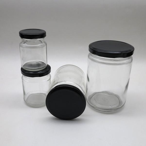 Secure Seal Mini Glass Canning Jars , 500ml / 720ml Round Glass Container