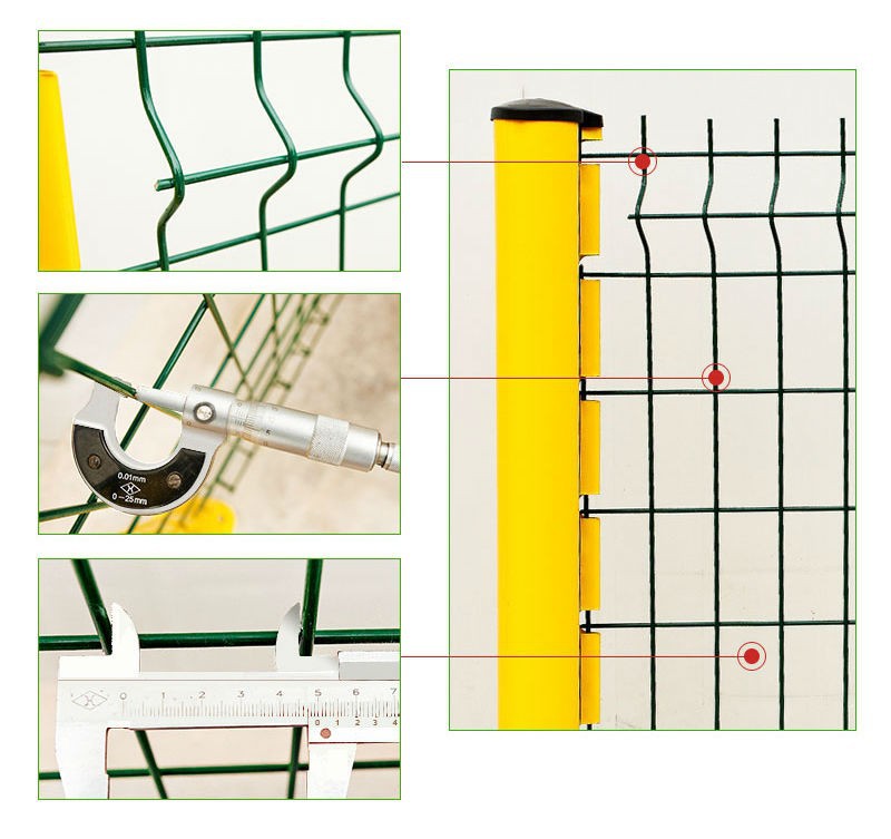 Изогнутый металлом ограждать верхней части крена сада 3.0mm панели 3D