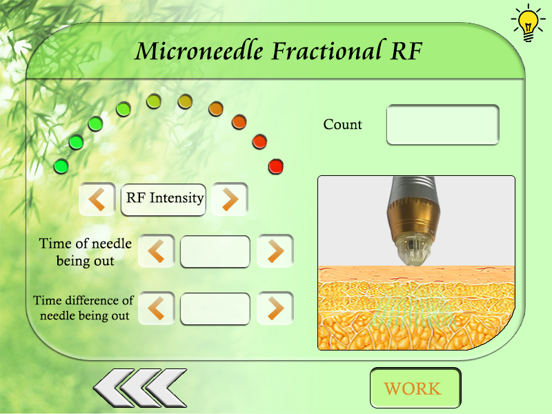 5MHz Fractional rf microneedle wrinkle removal /stretch marks / scar removal