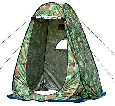 Pop Up 190T Polyester Privacy Shower Toilet Tent With Fiberglass Pole