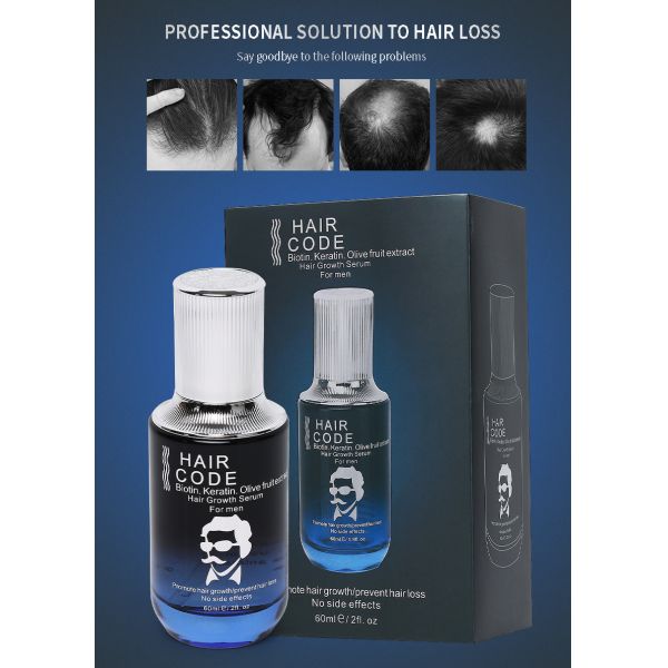 Beard Growth Serum Oil 100% Natural Original Hair Code Serum Private Label Factory Wholesale Price