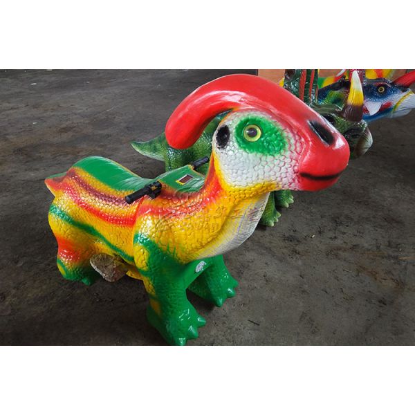 Customized Kids Dinosaur Car Sun Proof For City Plaza CE ISO Certificated