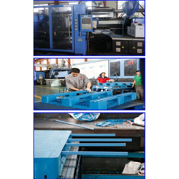 Паллетов Rackable HDPE инжекционный метод литья реверзибельных пластиковых цельный