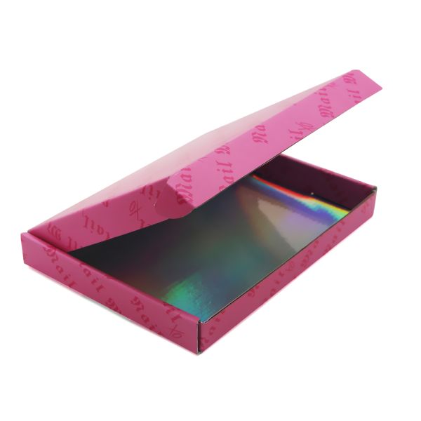 Custom Logo Printed Flat Folding Die Cut Packaging Mailer Box Kraft Corrugated