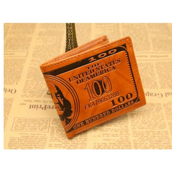 2016 new men's casual fashion short wallet wallet