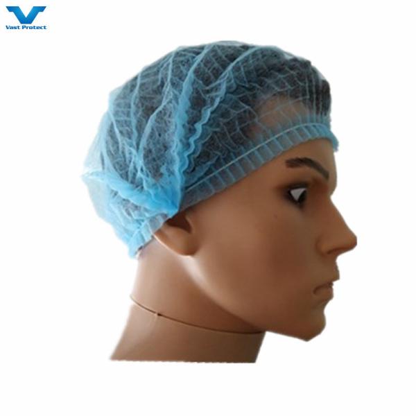 Disposable Nonwoven Mob Strip Clip Hairnet Cap 18 21 10GSM 12GSM White Blue Pink Red Green Purple Black