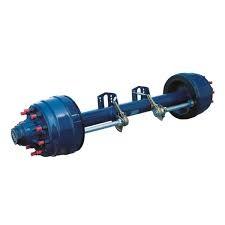 Single Axle Semi Trailer 1840MM Square 16t Rear Steer Axle Fuwa ODM