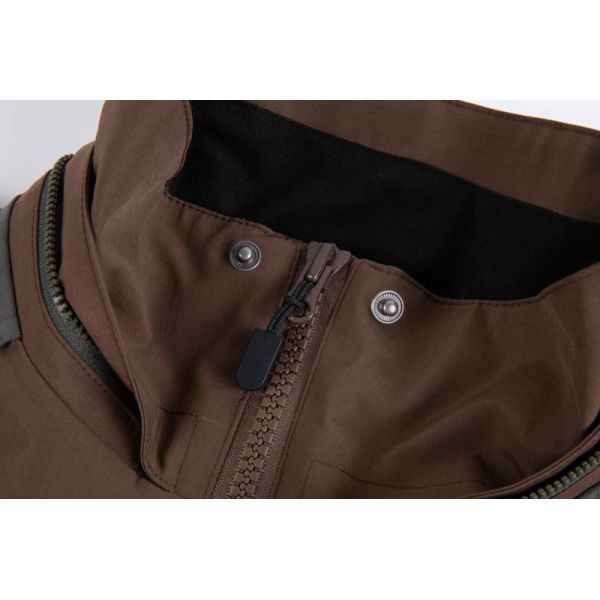 Men's Water-Repellent Utility Jacket with Color-Block Design and Adjustable Cuffs for Outdoor Wear