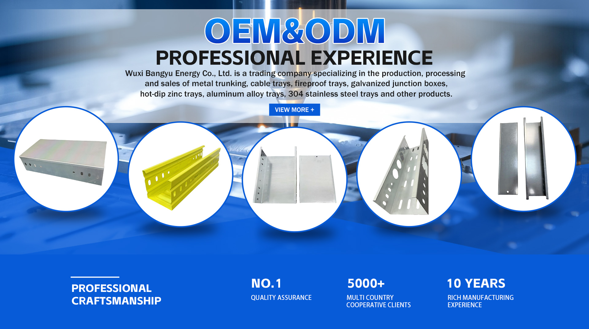 Stainless Steel Self-locking Industrial Cable Trays & Trunking for Cable Laying and Industrial Use
