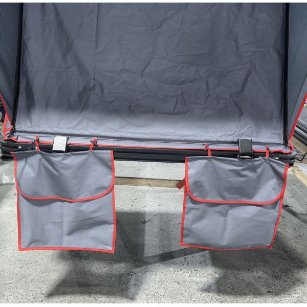 4WD Waterproof Aluminum Car Roof Tent 3-Person Pop-Top Roof for Off-Road Camping 4x4 Hard Shell with Ladder Accessory