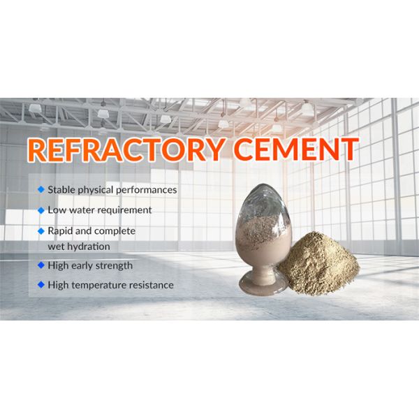 High Temp Castable Refractory Cement Unshaped Fire Clay Refractory Cement