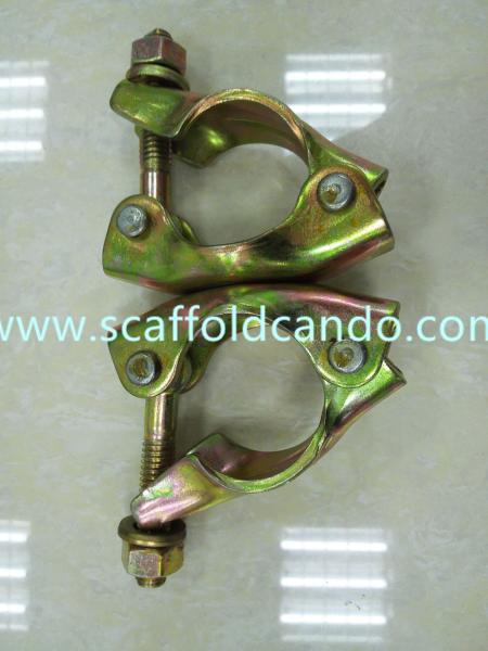 High load-bearing strength pressed galvanized scaffold swivel coupler rotation clamp for OD48mm pipe in scaffoldings