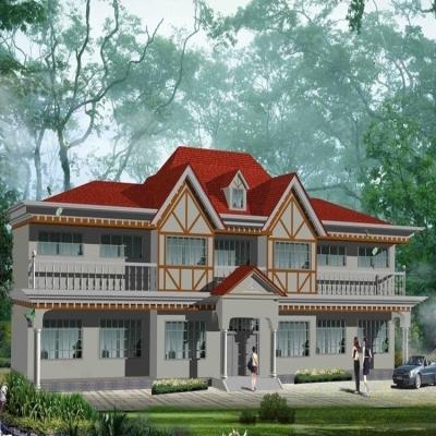 o aço barato da casa pré-fabricada da construção moderna modular do quarto 87m2 3 dirige a construção de casa da casa pré-fabricada das casas do luxo da casa de campo