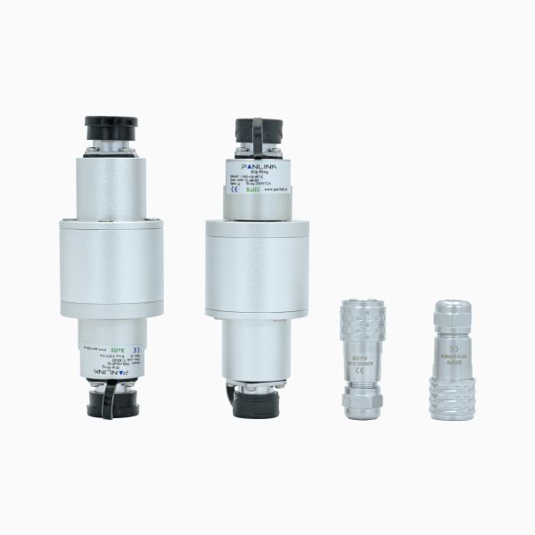 4 Power and 1 100M Ethernet Slip Ring with Aluminum Alloy Housing for Industrial Applications