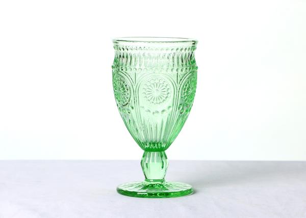 Embossed Vintage Crystal Highball Glasses 340ml Leakageless