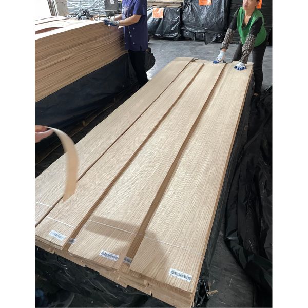 Coupe trimestrielle de placage en bois de chêne blanc américain pour meubles haut de gamme