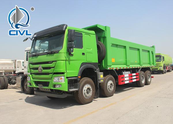 Sinotruck Front Hydraulic Lifting  8 x 4 Heavy Duty Dump Truck 371HP Engine, LHD/RHD