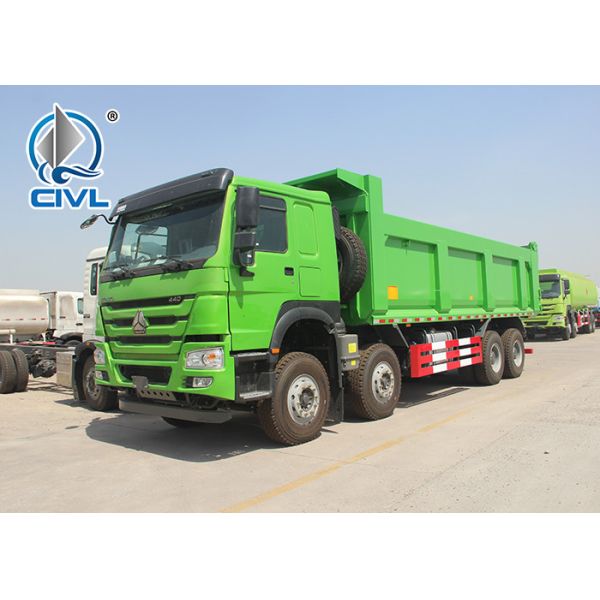 Front lifting 371HP Heavy Duty Dump Truck 8X4 LHD 50tons 20-30CBM ZZ3317N3567W
