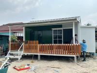 Q235B Quadro de aço galvanizado 4 Tubos ocultos Sistema de drenagem Cabina modular portátil