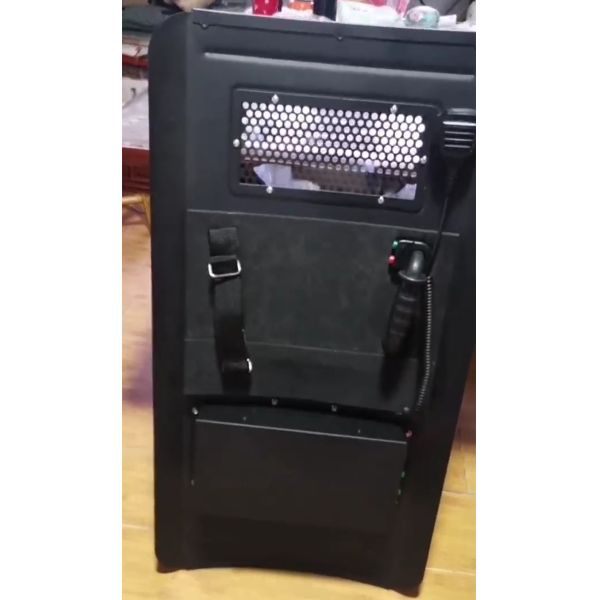 Aluminum Military Ballistic Armor Riot Shield With Lights Shouting Function
