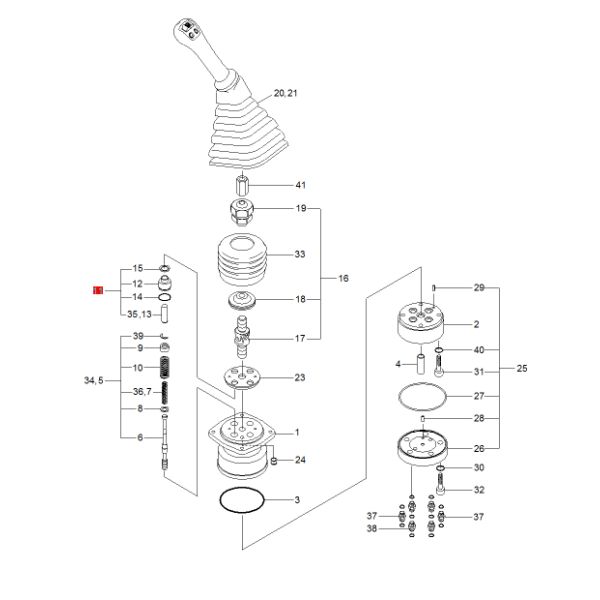 Excavador Spare Part del equipo de reparación de la manija de R55 R60 DH55 XKDB-00037