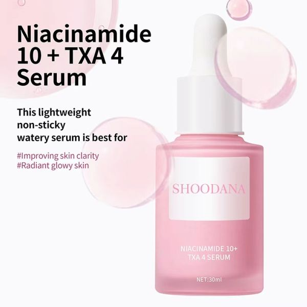 OEM/ODM Hot Sale Organic Niacinamide 10 + TXA 4 Vitamin C Anti-Wrinkle Hyaluronic Acid Facial Serum Skin Care Glass Skin