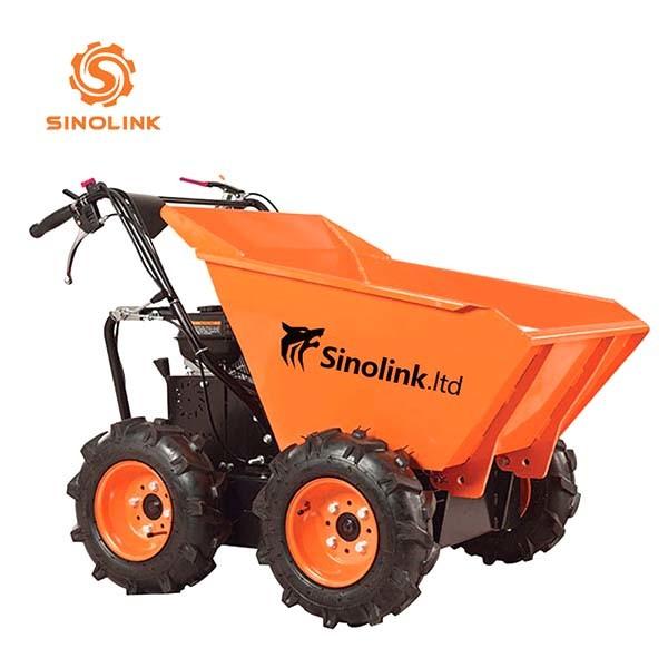 Mini Petrol Power Dumper 0.3t Wheel Barrow 6.5hp Loncin Engine