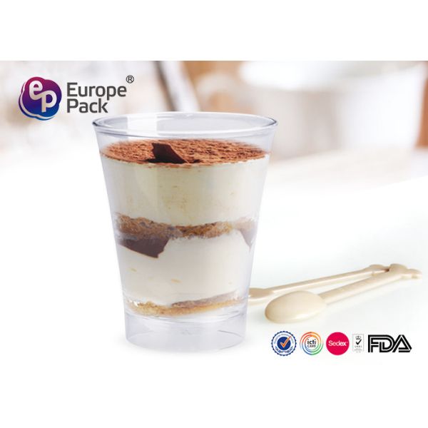 One Piece Plastic Champagne Glasses Dia 8.3cm 35g FDA LFBG Certificate