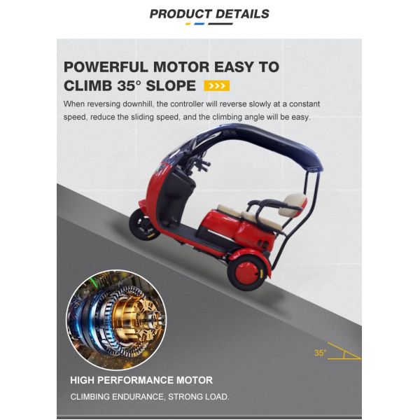 China supplier electric scooter tricycle electric adult tricycle