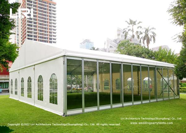 20M Span Width Luxury Wedding Outdoor Party Tents Permanent Construction