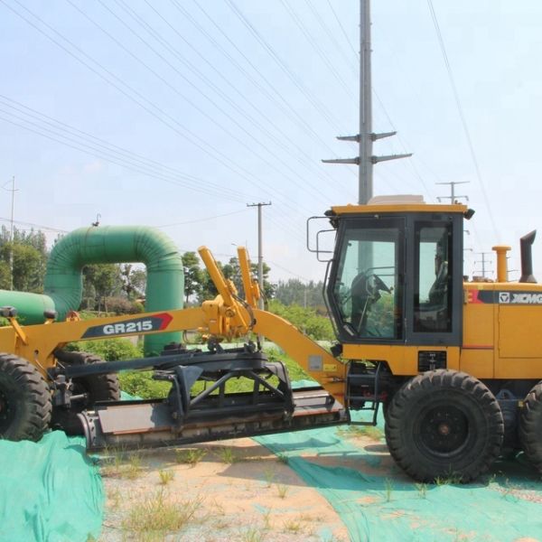 GR215 Road Construction Machinery Cummins Engine / Yellow XCMG 215hp Motor Grader