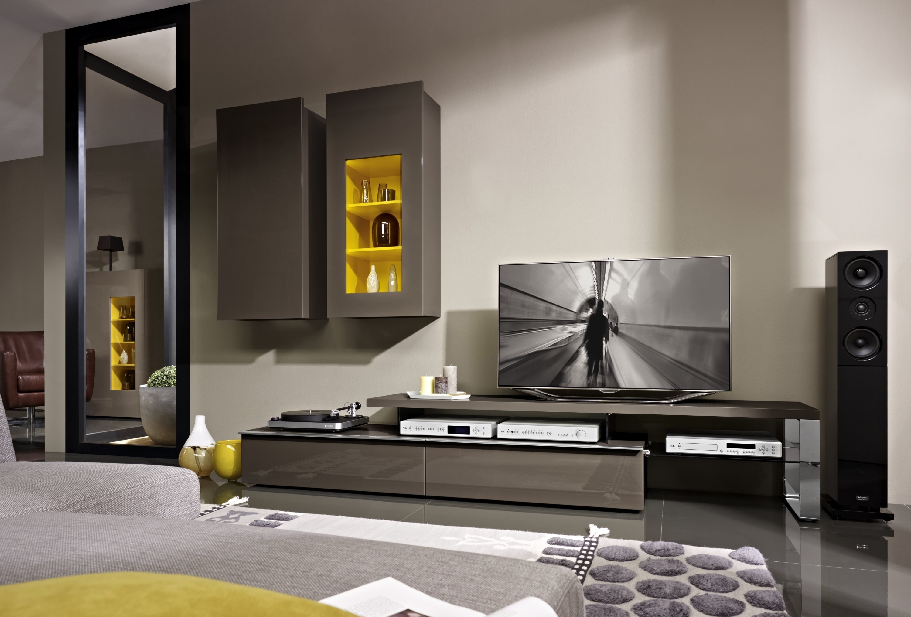 OEM Service Accepted Popular Modern Design Wooden TV Cabinet for Home Furniture
