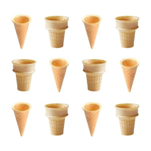 High Productivity Commercial Ice Cream Cone Machine 30pcs/Min 3.6KW 80 KG