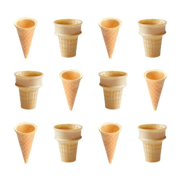 Machine à cône de crème glacée commerciale à haute productivité 30pcs/min 3.6KW 80 KG