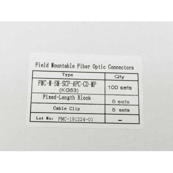 5G 0.2dB Ceramic C-Groove Fiber Optic Terminated Field Installable SC APC Connector 2*3mm Drop Cable