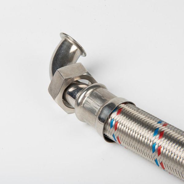 HOSPEDA de acero inoxidable trenzada de alta presión conector hexagonal manguera de tubería flexible