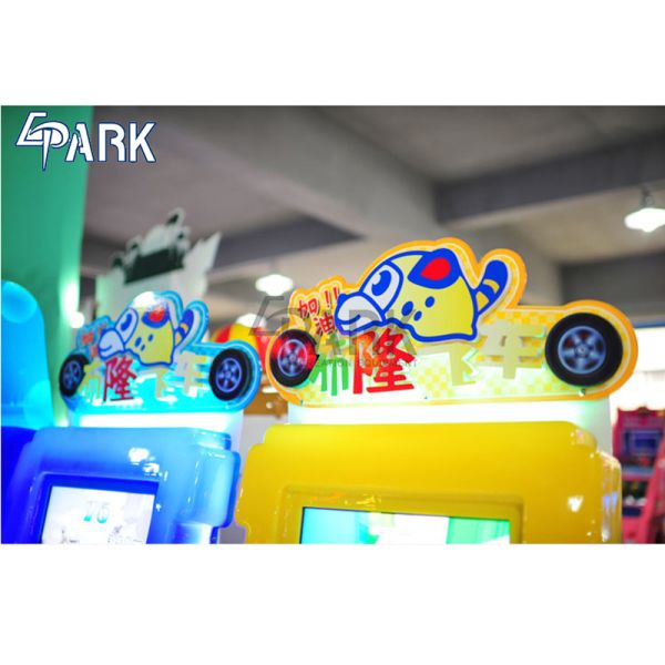 Blond Children Amusement Video Arcade Racing Simulator / Electronic Game Machine