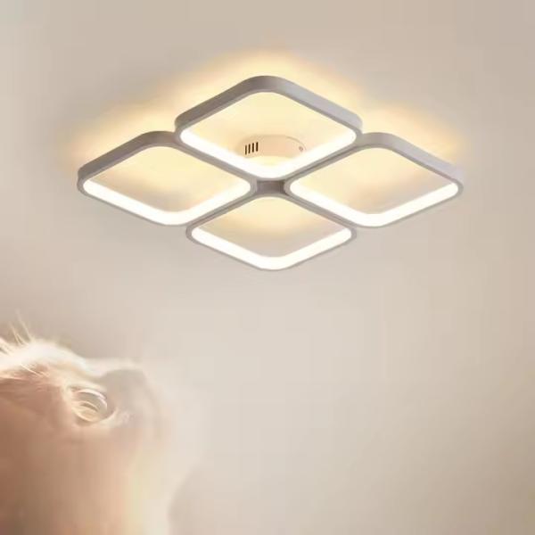 Dimmable LED Ceiling Chandelier Living Room Bedroom Office Acrylic LED Ceiling Lamp