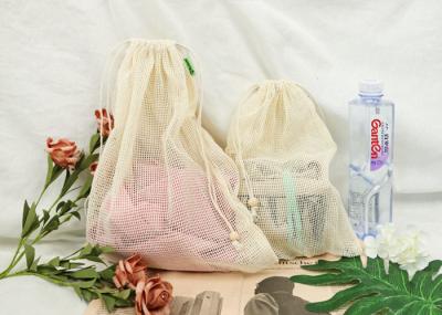 Vegetable Fruit Cotton Mesh Shopping Bags Customized OEM ODM Available
