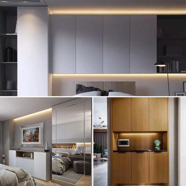 Hotel 5V 8mm 320leds 4000K Natural 1cm um corte IP65 impermeável Electroplate flexível COB Led Strip Light