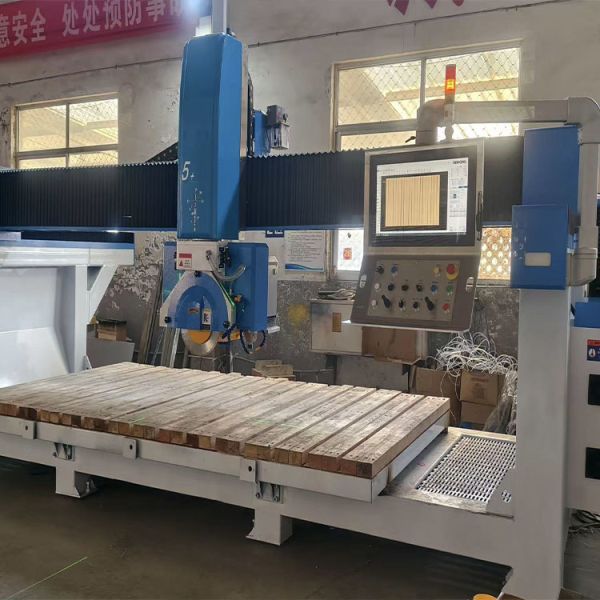 ZEUS 5 Axis Stone CNC Bridge Cutting Machine with Core Components Engine Motor Gear Pump PLC 3200mm Max Cutting Length 15KW