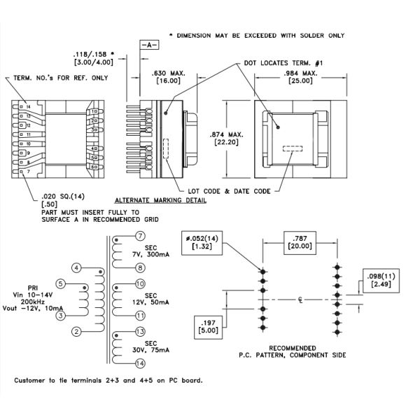Smps Mini Flyback Transformer For Inverters And Industrial Automation 750316586