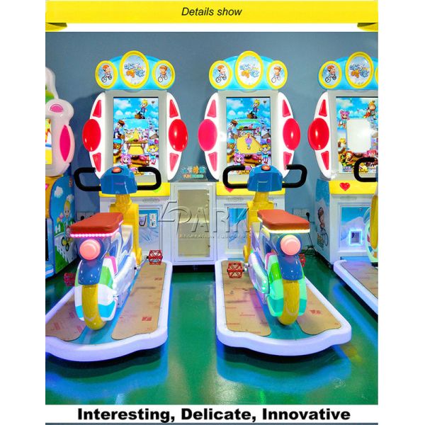 Indoor Speed Kids Bicycle Amusement Kiddie Ride Indoor Arcade Video Kids Game Machine