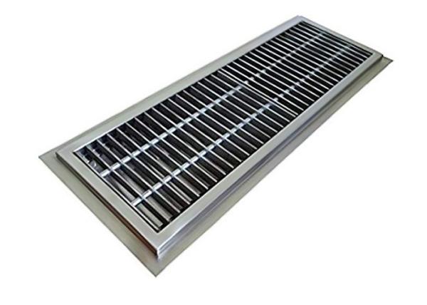 Square Shape Stainless Steel Drain Grate Anti Acid / Alkali Corrosion GB Approved