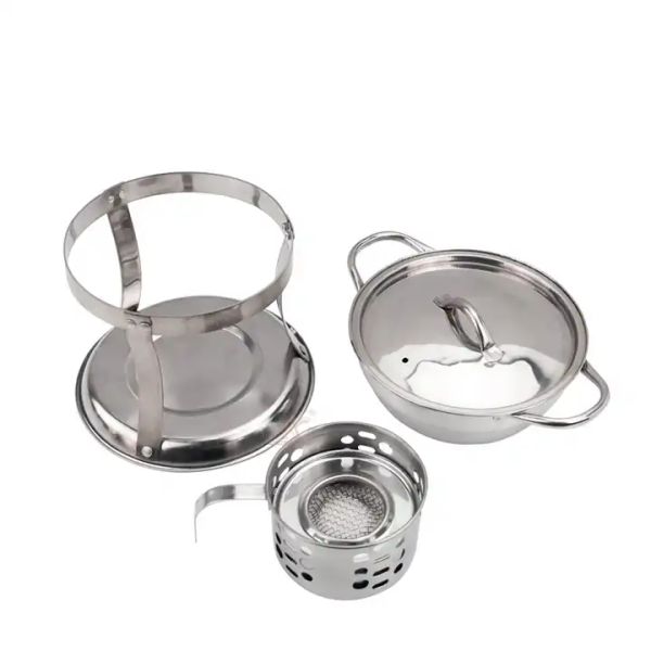 Гостиничный котел из нержавеющей стали с печью и крышкой